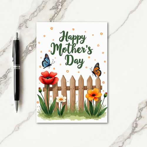 Chevron Garden Mothers Card