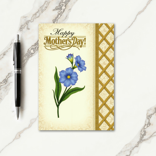 Chevron Gold Happy Day Card
