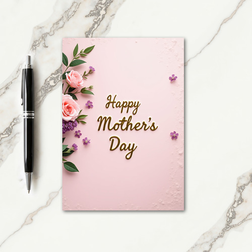 Chevron Golden Script Day Card