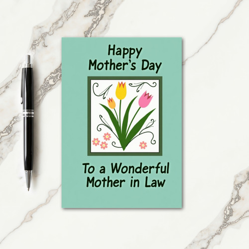 Chevron Graphic Wishes Card