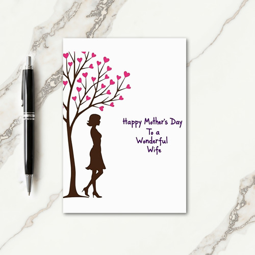 Chevron Happy Wonderful Wife Card