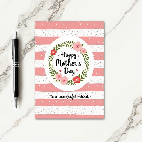 Chevron Heartfelt Message Card