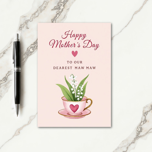 Chevron Heartfelt Wishes Card