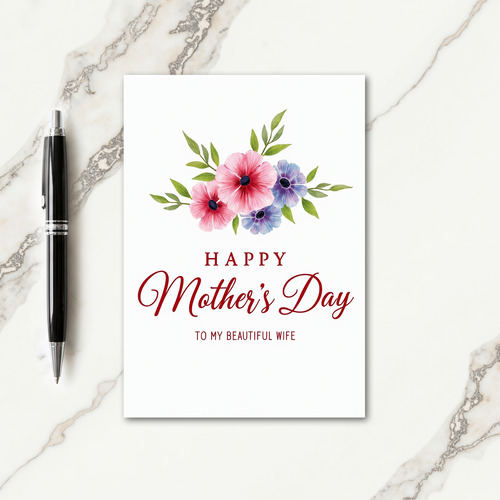 Chevron Love Bouquet Card