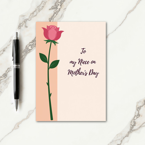 Chevron Niece Mothers Day Card