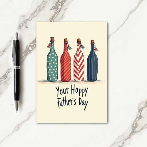 Chevron Pattern Fathers Day Card