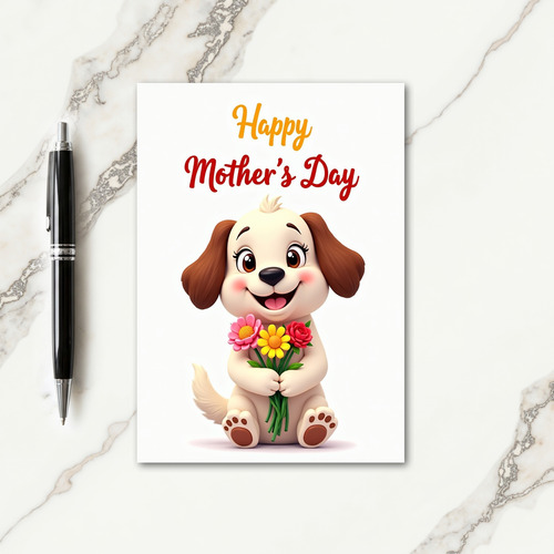 Chevron Puppy Love Card