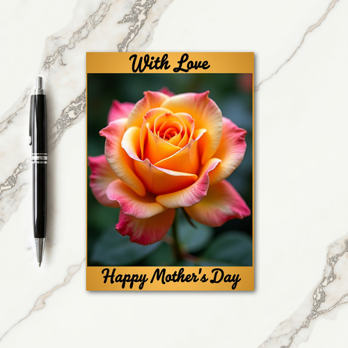 Chevron Rose Tenderness Card