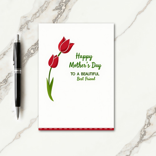 Chevron Simple Botanical Card