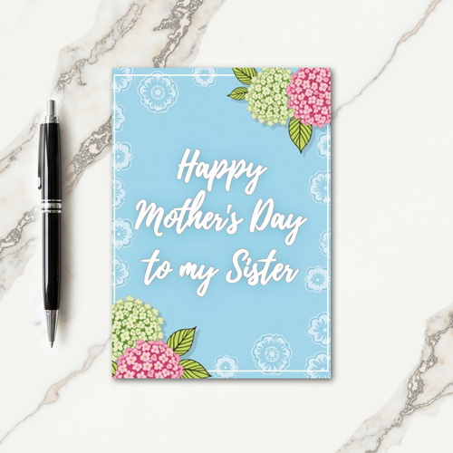 Chevron Sister Happy Mothers Day Card