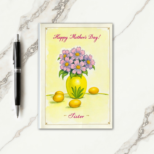 Chevron Sister Mothers Day Card