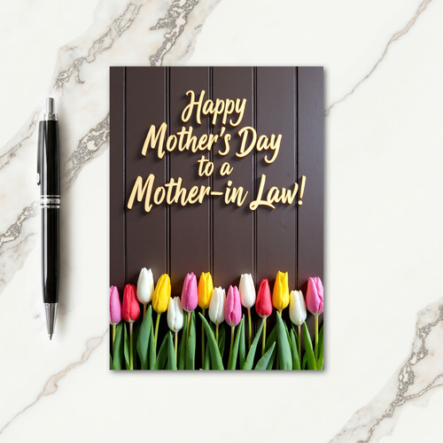 Chevron Springtime Thanks Card