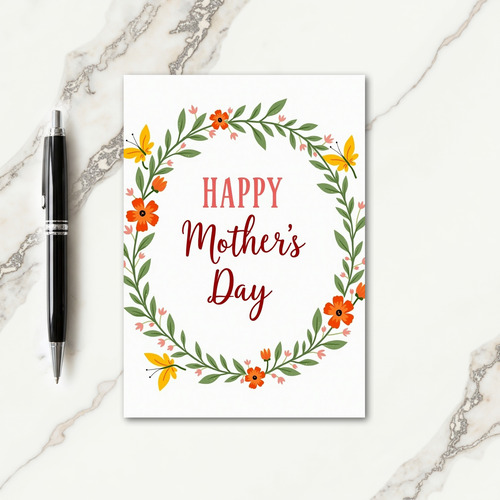 Chevron Springtime Wishes Card