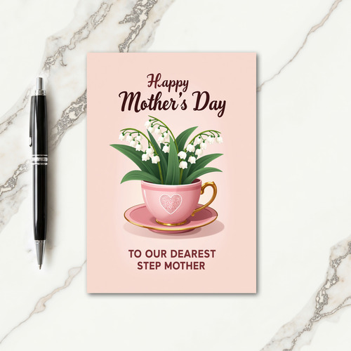 Chevron Teacup Delight Card