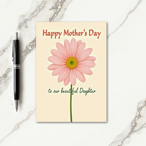 Chevron Tender Bloom Greeting Card