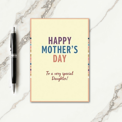 Chevron To A Special Daughter Card