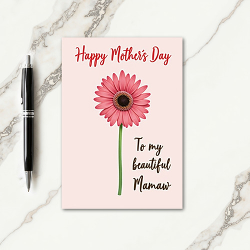 Chevron To My Beautiful Mamaw Card