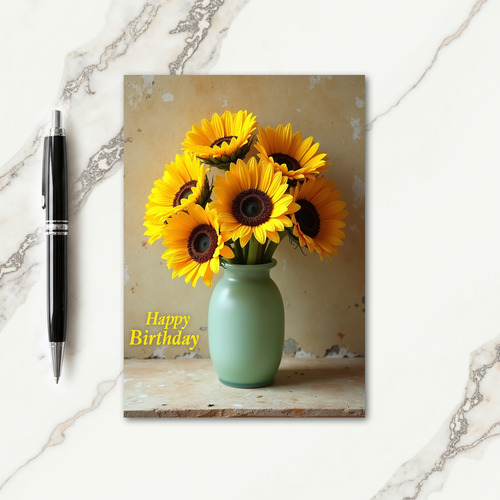 Chevron Warmth Bloom Card