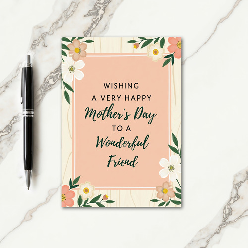 Chevron Wonderful Friend Card