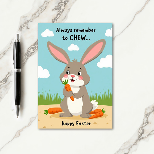 Chew Happy Easter Art Card