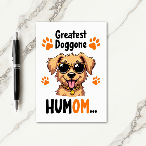 Chic Dog Mothers Day Art Card