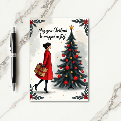 Chic Gifting Christmas Card