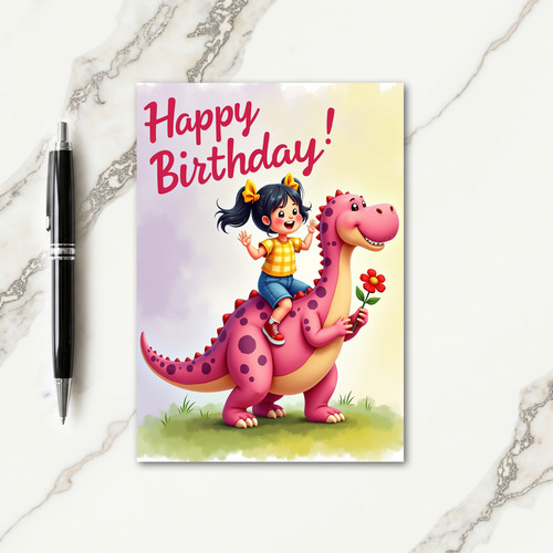 Childs Creature Birthday Card