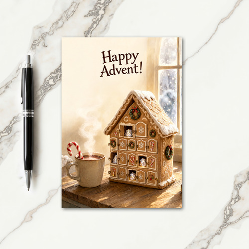 Chocolate Advent Calendar Card