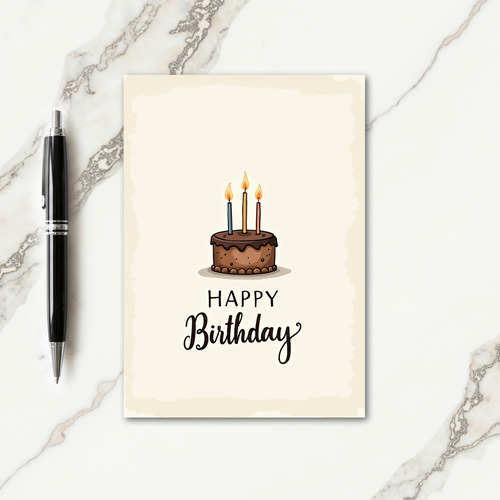 Chocolate Birthday Card
