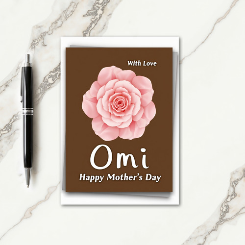 Chocolate Brown Mothers Day Card