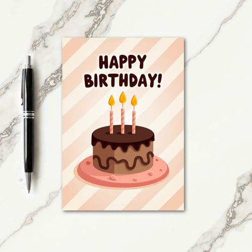 Chocolate Cake Joy Card