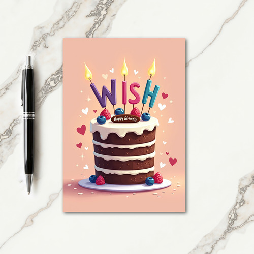 Chocolate Frosting Birthday Card