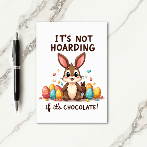 Chocolate Lover Funny Card