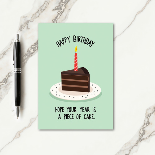 Chocolate Slice Birthday Card