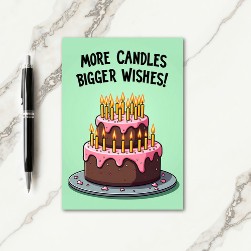 Chocolate Tiered Birthday Card
