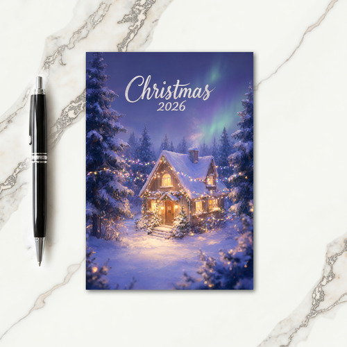 Christmas 2026 Cottage Glow Card