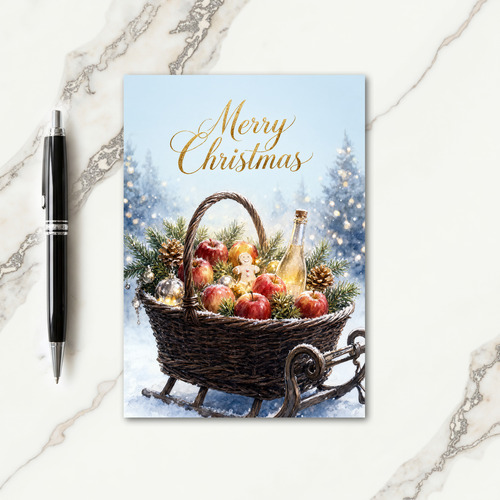 Christmas Baskets Card