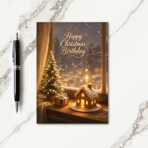 Christmas Birthday Card