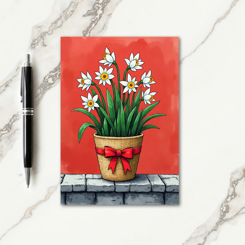 Christmas Blossom Plant Card