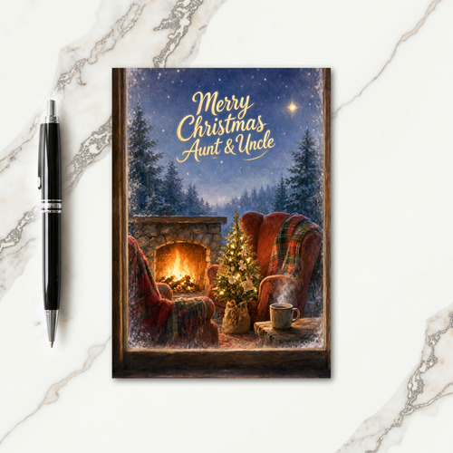 Christmas Card For Aunt And Uncle Card
