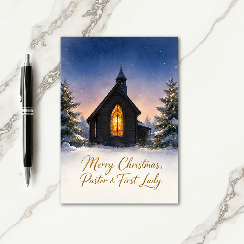 Christmas Card For Pastor And First Lady Card