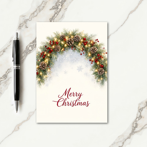 Christmas Card Garland Card