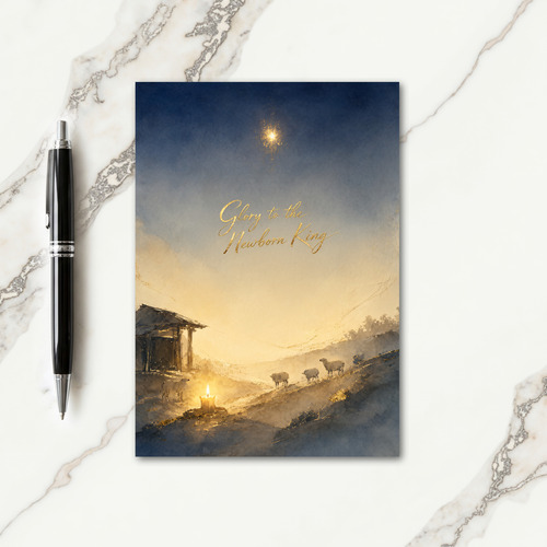 Christmas Card Greetings Religious Card