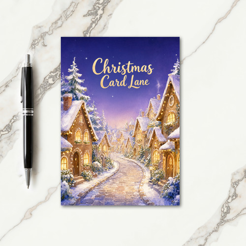 Christmas Card Lane Card
