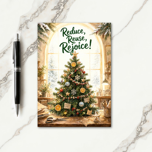Christmas Card Recycling Card