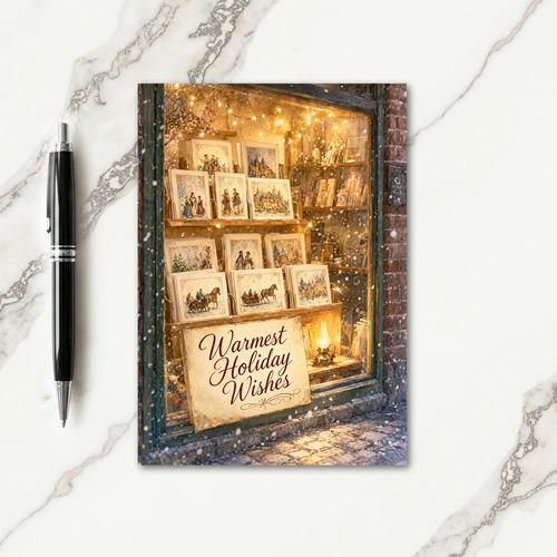 Christmas Card Shop Card