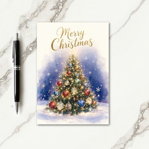 Christmas Card Tree Card