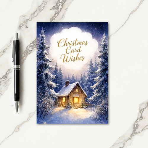Christmas Card Wishes Card