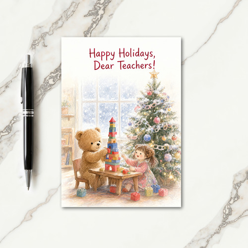 Christmas Cards For Day Care Teachers Card
