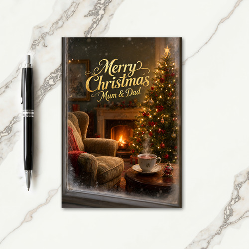 Christmas Cards For Mum And Dad Card
